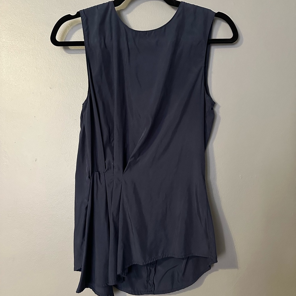 Zara Elegant Blue Sleeveless blouse